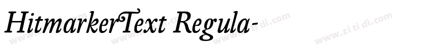 HitmarkerText Regula字体转换